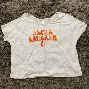 alpha omicron pi flowy t-shirt